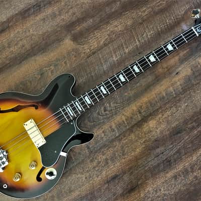 1998 Epiphone Jack Casady Signature Bass Rare Sunburst image 2