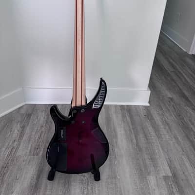 Yamaha TRBX 605FM 5-String Bass, Dark Red Burst / Rosewood image 4