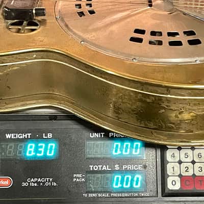 1936 Dobro M-32 Gold Roundneck fiddle edge resonator image 16