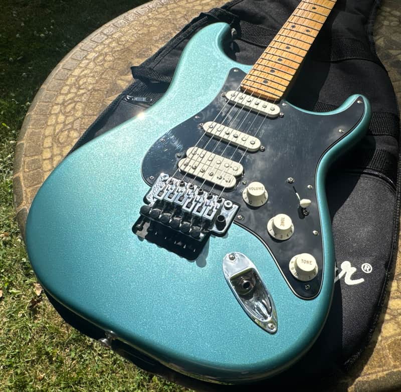 2019 Fender player Stratocaster Tidepool Blue HSS Floyd Rose image 1