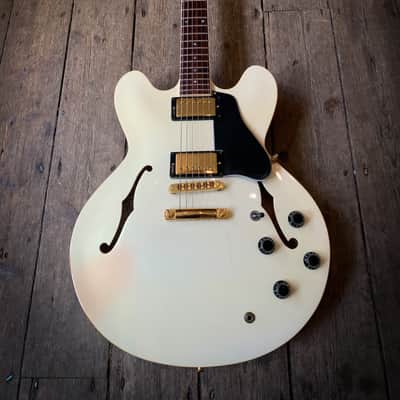 1984 Gibson Custom Shop ES-335 DOT neck 1984 in Pearl White & case image 3