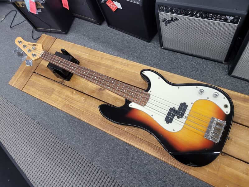 Crate  Electra 4 String P Style Bass 1990s 3 Tone Sunburst image 1