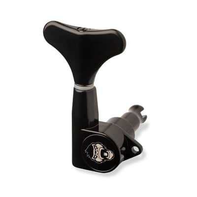 Guitar Monkey 6-String Set Bass Tuning Machine Heads (3l+3r, 4l+2r, 2l+4r) Black image 1