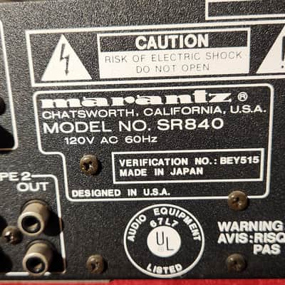 Marantz SR840 FM/AM Stereo Receiver image 13