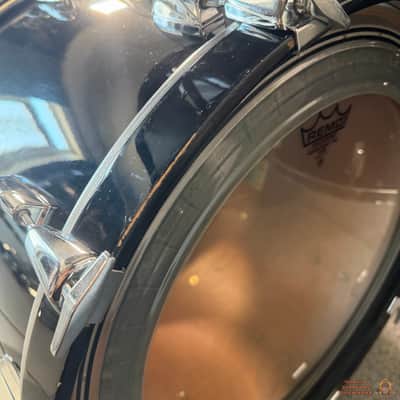 Yamaha 8000 Tour Custom 22,12,13,16 Drum Kit 1989 - Solid Black image 7