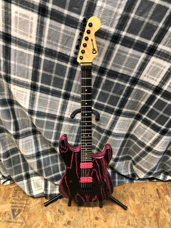 Charvel Pro-Mod San Dimas Style 1 HH FR Ash - Neon Pink - Electric Guitar image 1