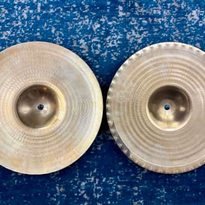 22 YEARS OLD SUPER CLEAN 12" Zildjian A Custom MASTERSOUND Hihats 750g 980g image 10