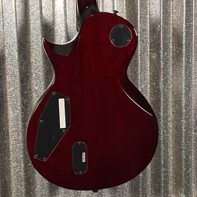 ESP LTD EC-1000 QM Quilt Top See Thru Black Cherry Fluence Guitar & Case #0202  Used image 9