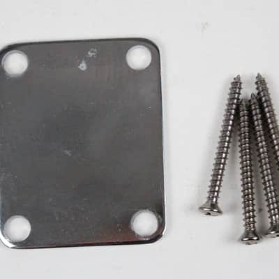2009 Fender Custom Shop Stratocaster/Telecaster Custom Classic Chrome Neck Plate USA Strat 4-Bolt NP image 4