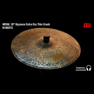Meinl Byzance Extra Dry Thin Crash Cymbal 18" image 6