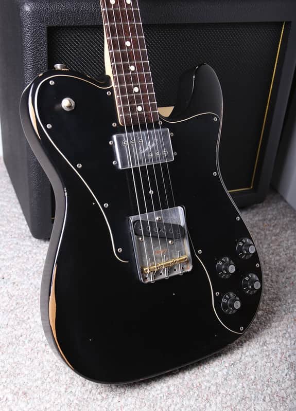 Fender 72 Telecaster Custom Road Worn Reissue 2009 Black | Reverb