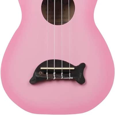 Kala MK-SD Makala Dolphin Soprano Ukulele - Pink Burst image 2