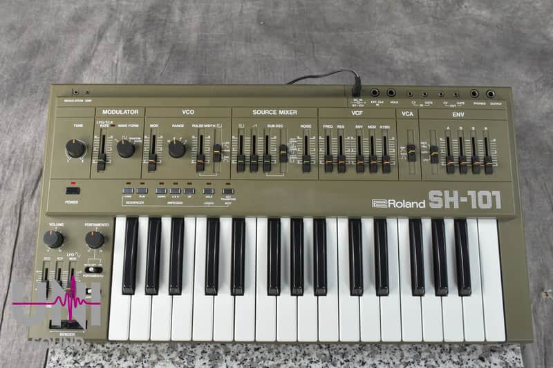 Roland SH-101 Gray Vintage Monophonic Synthesizer in Good condition image 1
