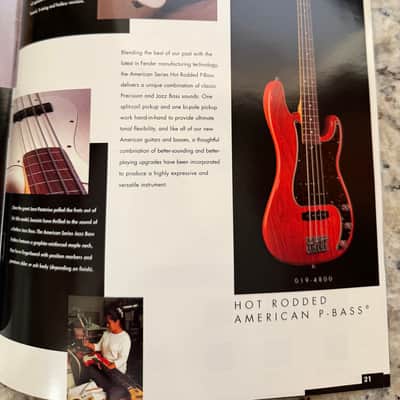 Fender Brochure Catalog 90s-2000s left-handed Stratocaster hardtail Fat American Standard paisley floral Strat Texas special American series telecaster American precision jazz bass five string hot rodded image 19