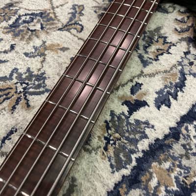 Miura Guitars USA MB-2 5st 5A Flame Maple / Ash / Dark roasted flame maple Fertboard 5 strings Hi-end Jazz Bass guitar image 6