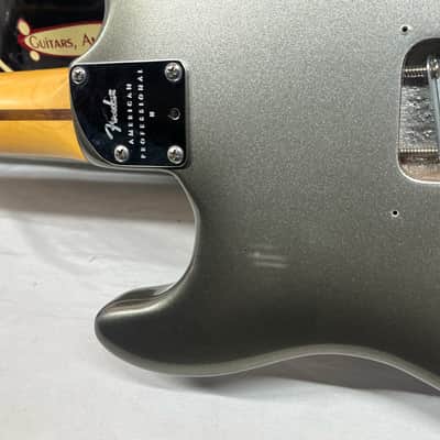 Fender American Professional II Stratocaster Strat Electric Guitar - Mercury image 14