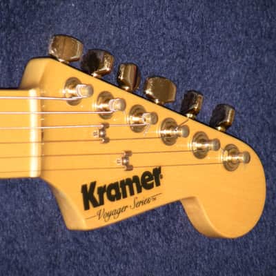 1981-1982 Kramer Voyager Strat Head Megla Purple with OHSC image 10