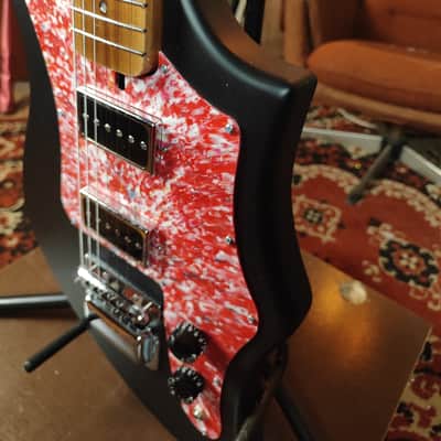 Samara Style Black Electric Guitar Rare USSR Era Tribute Custom Options image 4