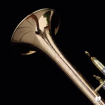 First Yamaha YTR-1 Lacquered Brass made in Japan,designed by Schilke gamonbrass image 10
