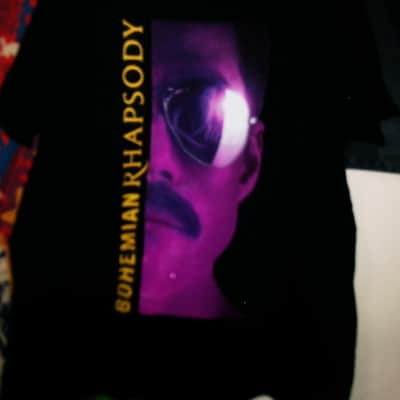 queen freddie mercury bohemian rhapsody 2xl official tee - glam rock innuendo brian may image 1