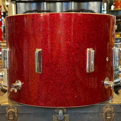 VINTAGE 1960's Rogers "Mercury" Model 14x20 Bass Drum Shell in Red Sparkle image 3