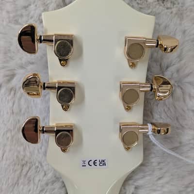 Gretsch G2420TG Streamliner Single Cutaway Guitar w/Bigsby, Vintage White image 6
