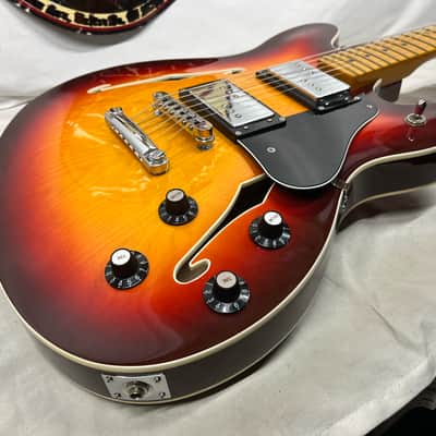 Fender Starcaster Semi-Hollow Body Electric Guitar - Aged Cherry Burst with Gig Bag image 17