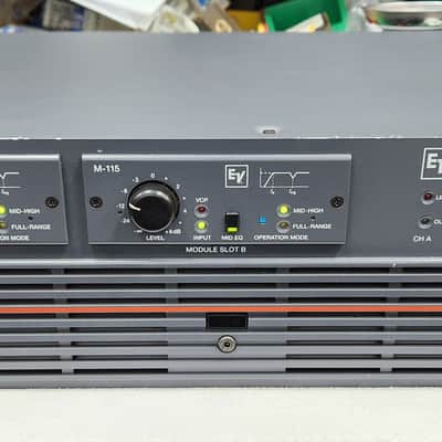 Electro Voice P1202 Power Amplifier + 2 x M115 Module In good condition Made in Germany image 3