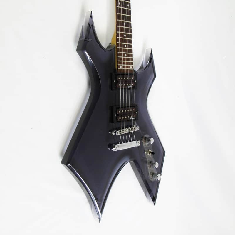 BC Rich Acrylic Series Warlock 2004-2005 - Transparent Black Ice w/Coffin Case image 1