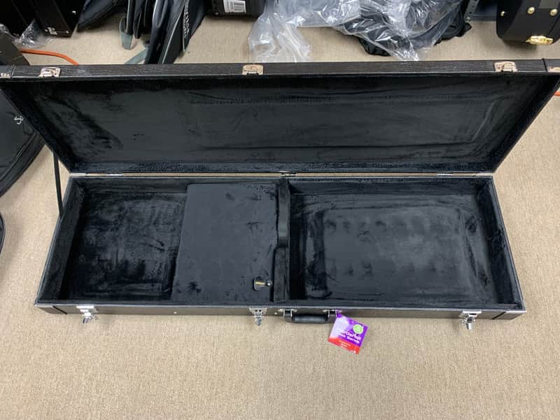 On-Stage GCB6000B Rectangular Bass Guitar Case - Black image 1