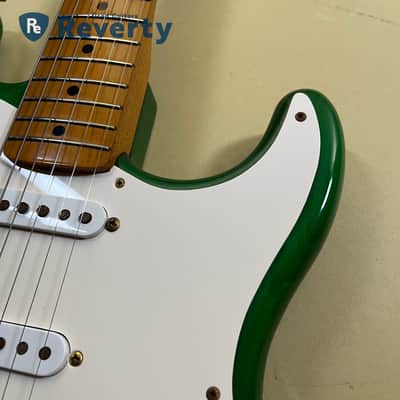 Fender Japan ST57-65G '57 Stratocaster Charcoal Green Burst Made in Japan 1993 image 4