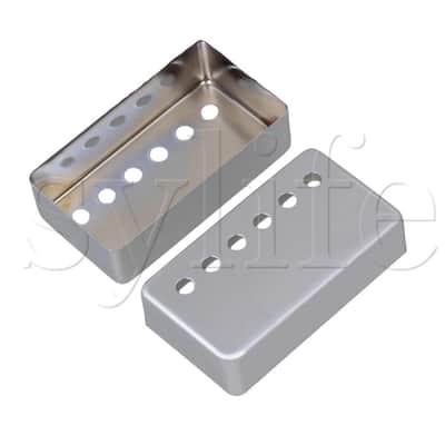 Chrome Metal Guitar Humbucker Pickup Covers Set image 3
