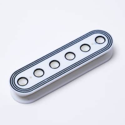 Custom ABS Humbucker Pickup Bobbins, Deco Style, 50mm/52mm Pole Spacing - Slug Side, Screw Side & Sets-Red / Full Set / 52mm image 6