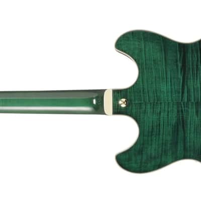 Ibanez AS93FM Artcore Expressionist Transparent Moss Green image 3