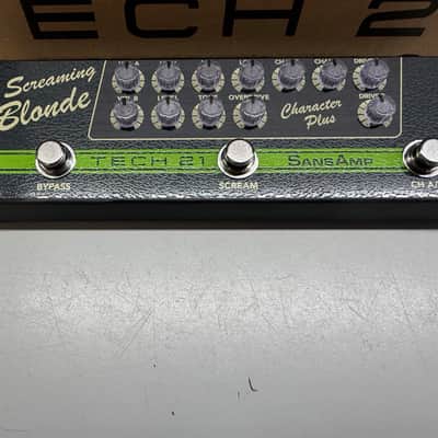 Tech 21 SansAmp Character Plus Series Screaming Blonde With Box 2022 - Present - Green / Black image 4