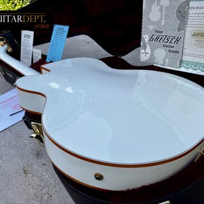 ♚TIMEWARP♚07 GRETSCH G-6136 DS WHITE FALCON♚Dynasonics♚Mother Pearl BLOCKS♚2.75" Body Depth ! image 20