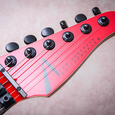 TOM ANDERSON USA Guitar Works Icon Classic "Ferarri Red + Rosewood" (2025) image 13