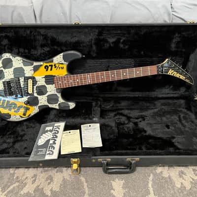 Kramer Baretta I 1989 Kline Graphic Vintage USA made w/OHSC and Paperwork.  Super fast neck amazing. image 1