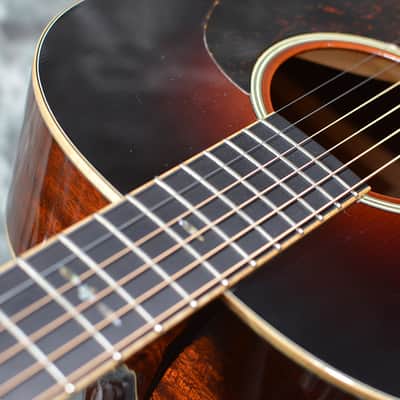 Huss & Dalton DS Custom 14 Fret Adirondack Red Spruce & Mahogany Dreadnought Acoustic Electric Sunburst w Case & FAST Shipping image 10