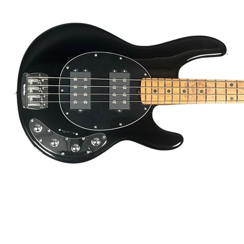Ernie Ball Music Man Stingray 4 HH Special, Black/ Roasted Maple/CHROME HDW 8.3 LBS *IN STOCK* image 1