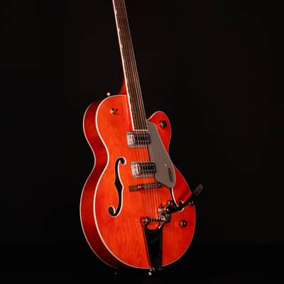 Gretsch G5420T Electromatic Hollow Body Single-Cut with Bigsby, Laurel FB, Orange Stain image 8