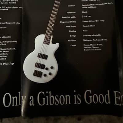 Gibson Nikki Sixx Bass Poster 1993 EB-750 650 Thunderbird IV Les Paul deluxe premium Plus 5 string Special LPB1 Standard 2 image 8