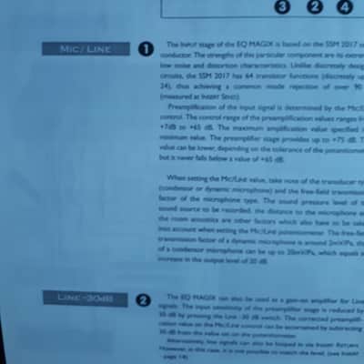 Owner's Manual for SPL EQ Magix 1994 image 6