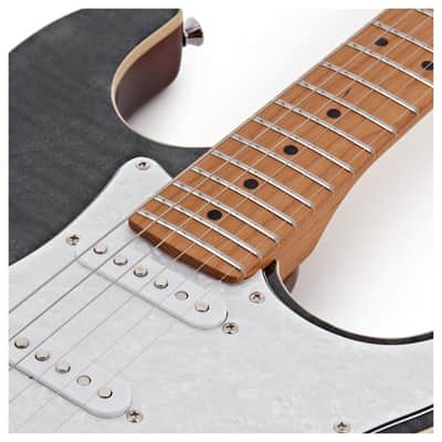 Jet JS-450 TBK 450 Series Basswood Flamed Maple Top Body Canadian Roasted Maple Neck 6-String Electric Guitar image 5