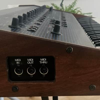 Oberheim OB-8 61-Key 8-Voice Synthesizer 1983 - Blue with Wood Sides image 2