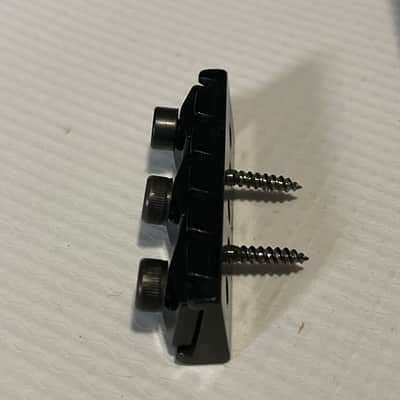1990's Jackson Dinky Guitars JT-580LP Takeuchi Black Licensed Floyd Rose Tremolo Guitar Bridge image 3