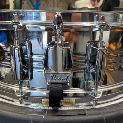 Vintage Pearl 70s Jupiter 5x14 Chrome over Brass Snare Drum image 4