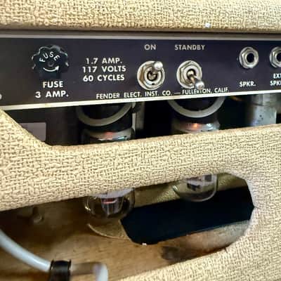 Fender Bassman Amp 6G6 1962 - Blonde original vintage USA blond brownface tube amplifier image 9