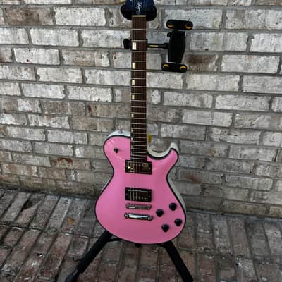 Knaggs Knaggs SSC Steve Stevens Signature Singlecut - Pink / White Gloss - Bare Knuckle 2019 - Pink image 2
