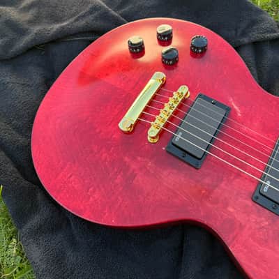Gibson Les Paul Junior LPJ EMG upgrade gloss headstock upgrade left handed lefty image 13